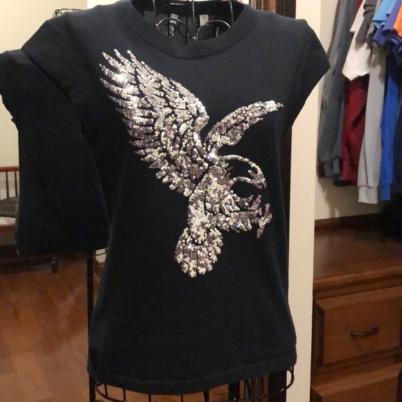 IISLI Top with Sequined Eagle - Picture 1 of 4